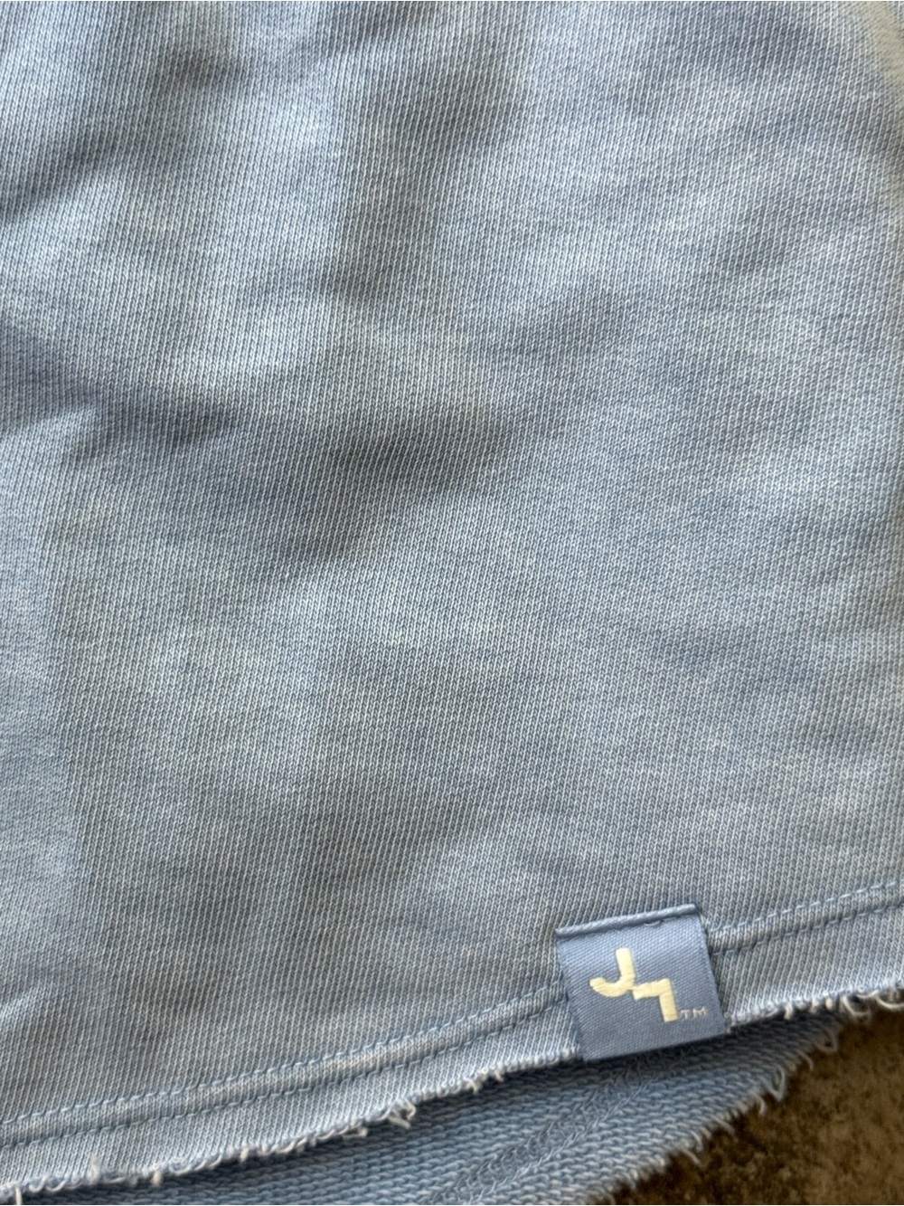 🥒Women's Blue acid wash Drawstring Lounge Shorts - Picture 5 of 7